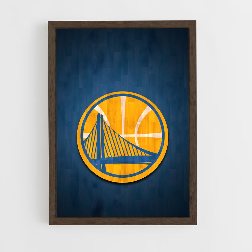 Poster Warriors au Cœur du Jeu – affiche Basketball (vue 5)